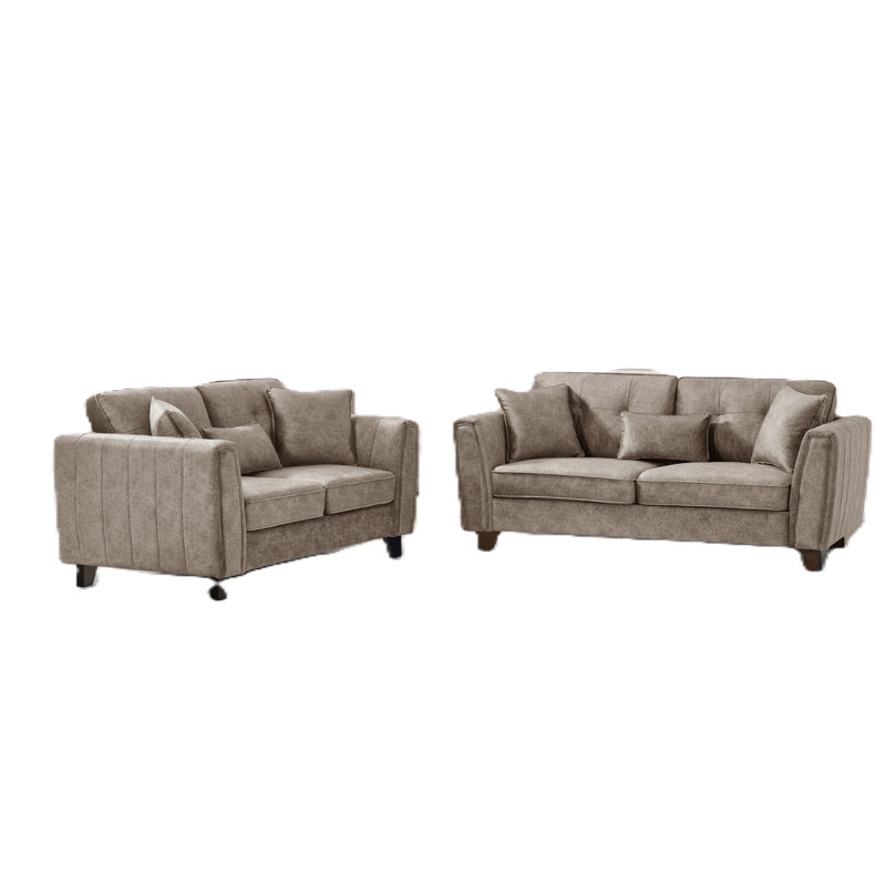 3+2 Seater Sofa Set, Brown