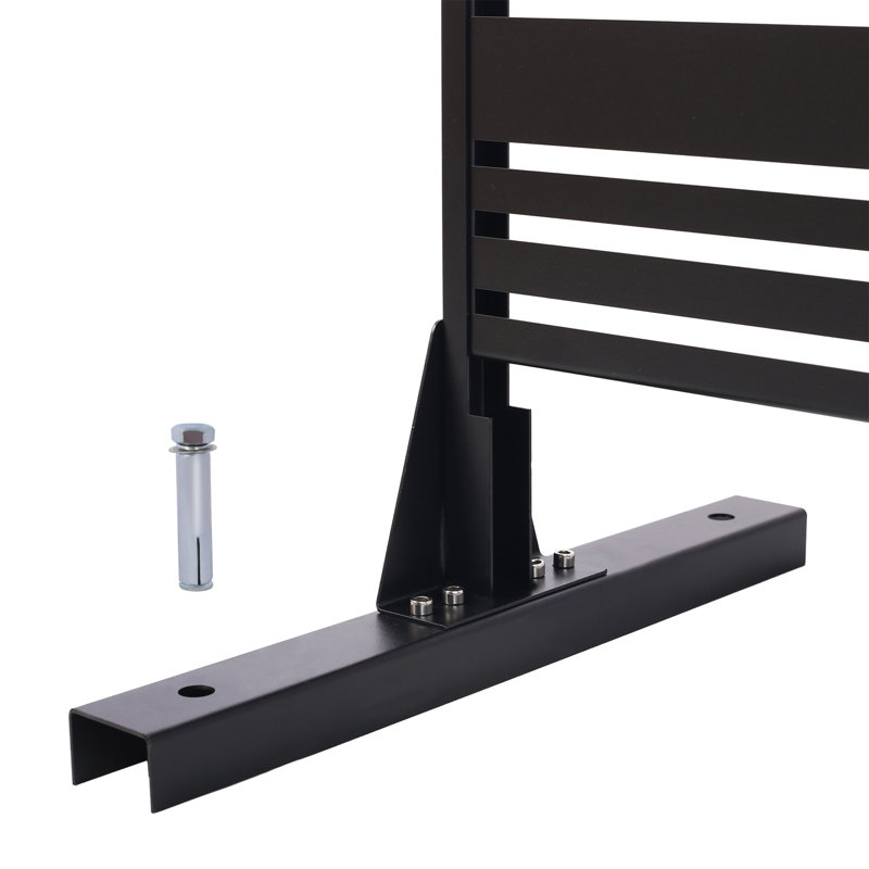 Écran d'intimité extérieur et intérieur H 76 po x l 48 po, Noir