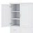 Tall And Roomy Storage Cabinet With Drawers And Doors Included-1571283643