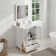 Arroyos 30'' Single Bathroom Vanity with Ceramic Top with Mirror