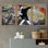 Peinture en aérosol Banksy Flower Bomb Graffiti & Street Art, art moderne coloré, portrait urbain, 3 pièces