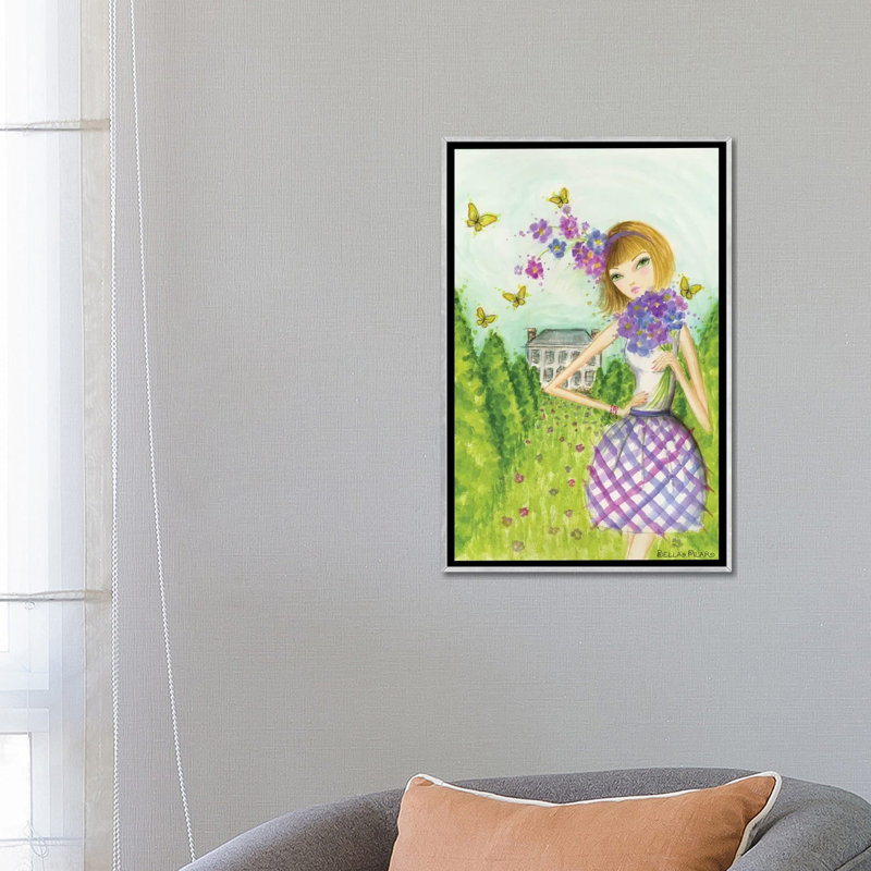 Printemps à Summerside # 2, art, Toile avec cadre argenté, H 26 po x l 18 po x P 1,5 po