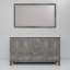 Meuble-lavabo double L 60 po x P 22 po et miroir 58 po.-1527519840-1603175702