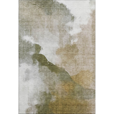 Premium Machine Washable Mayfield AMF2043 Abstract Rug