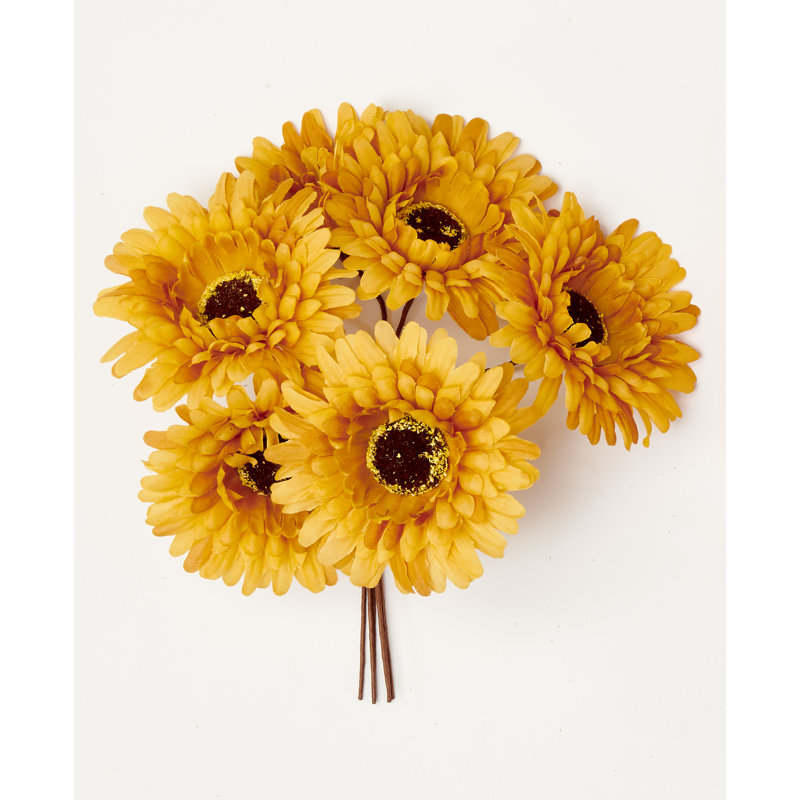 Vaporisateur de maman artificiel floral x6, Jaune