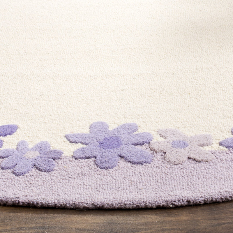 Tapis 80% laine et 20% coton touffeté à la main Claro, Rectangle 3 pi x 5 pi