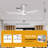72" 8 - Blade Smart Ceiling Fan with 3CCT Dimmable LED Lights, APP/Remote with Alexa and Google Assistant-1225534903