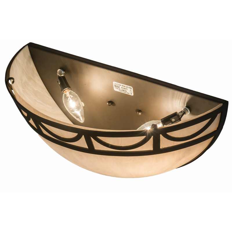2 - Light Flush Mounted Sconce