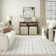 Tysie Geometric Machine Washable Cotton Area Rug in Ivory/Black