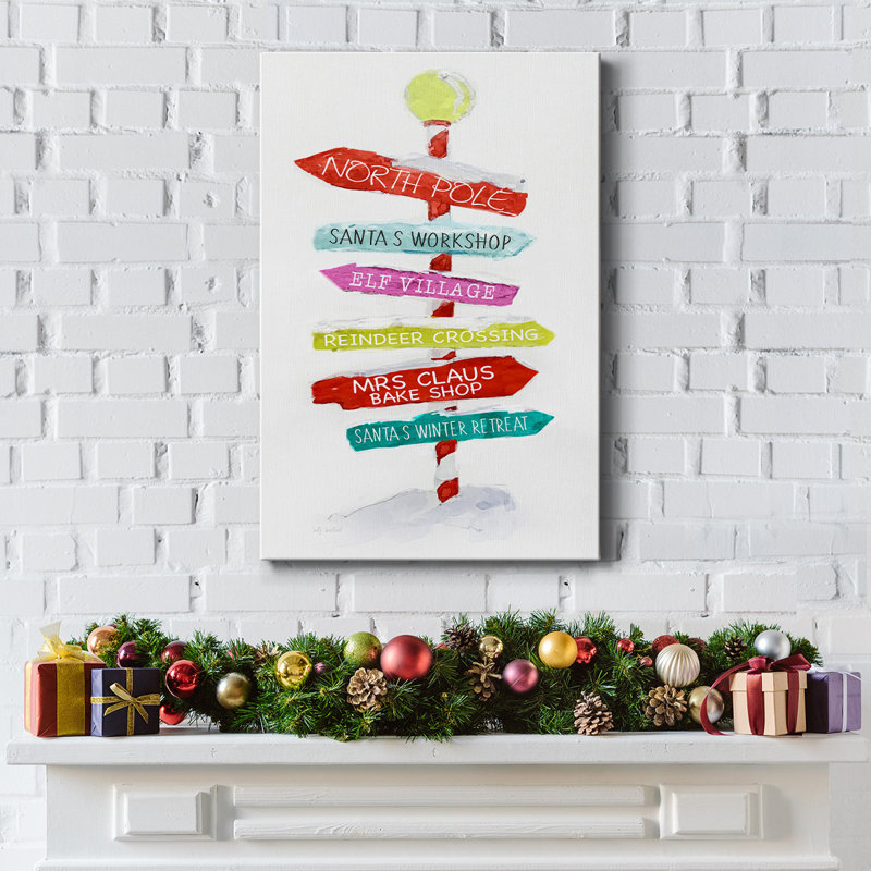 Instructions de Noël, H 18 po x l 12 po x P 1,5 po