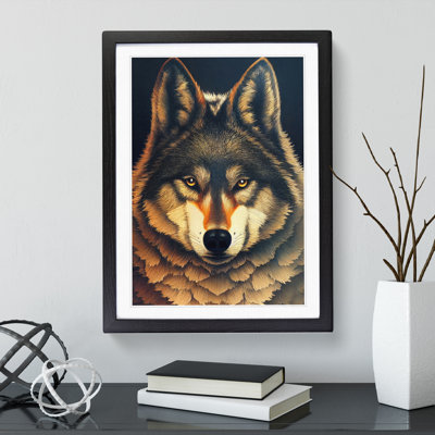 Watchful Wolf No.1 - Single Picture Frame Print
