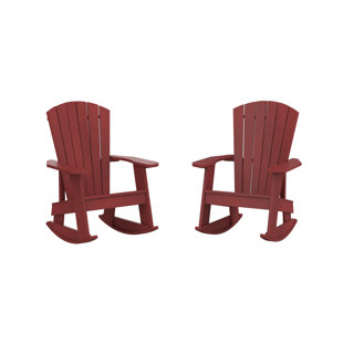 2 Piece Set Of Recycled Plastic Adirondacks Rocking Chairs (Set of 2)