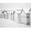 Beach Cabins - Toile encadrée bord de mer pour la décoration intérieure