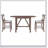 3-Piece Extendable Wood Dining Set with Upholstered Chairs for Compact Spaces and Versatile Use