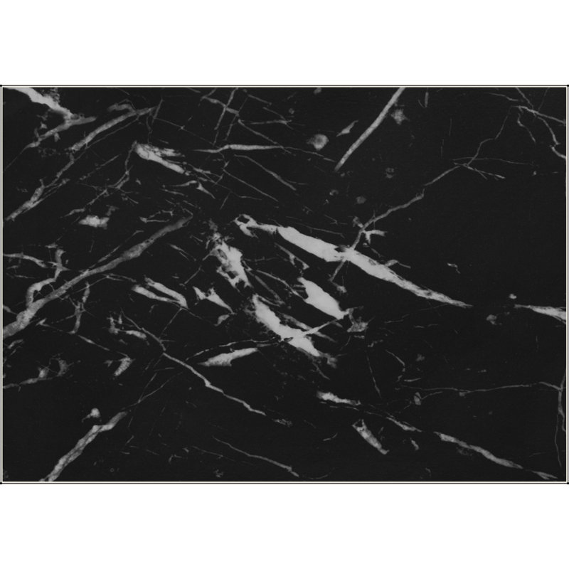 Table basse, accent, cocktail, rectangulaire, salon, L 40 po, stratifié aspect marbre noir, métal noir, contemporain, moderne