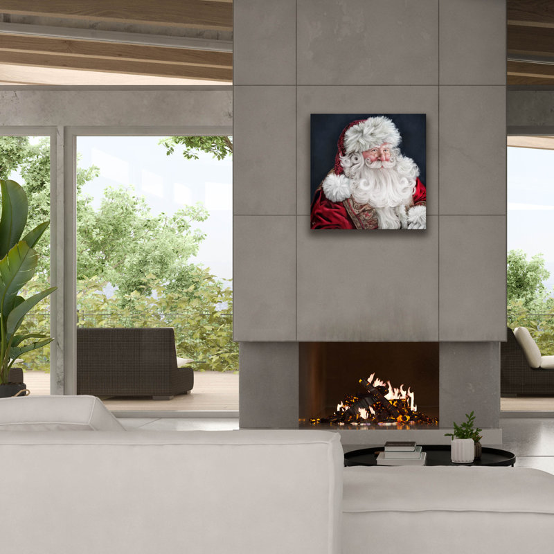 «Saint Nicholas» par Ashley Bradley, art mural sur toile, H 26 po x l 26 po x P 1,5 po