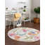Tapis ivoire à motif floral Daignault-463977076