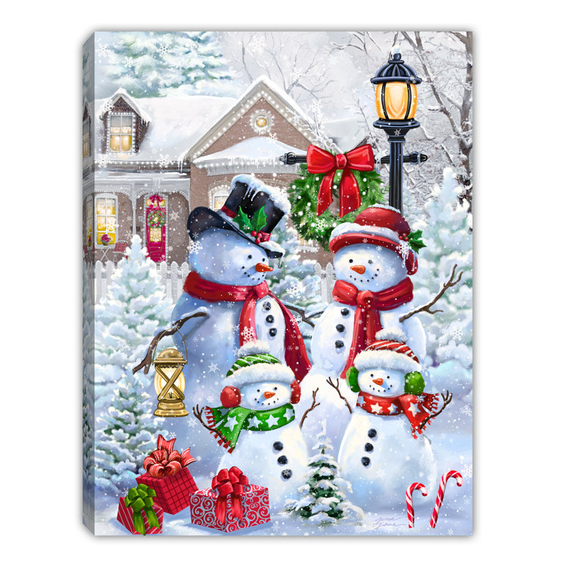 Mini fond de chevalet 8 x 6 Frosty Family Fun