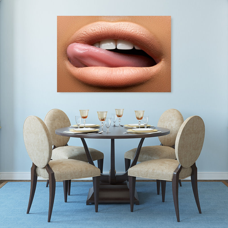 Impression d'art contemporain sensuel, 32" H x 48" W