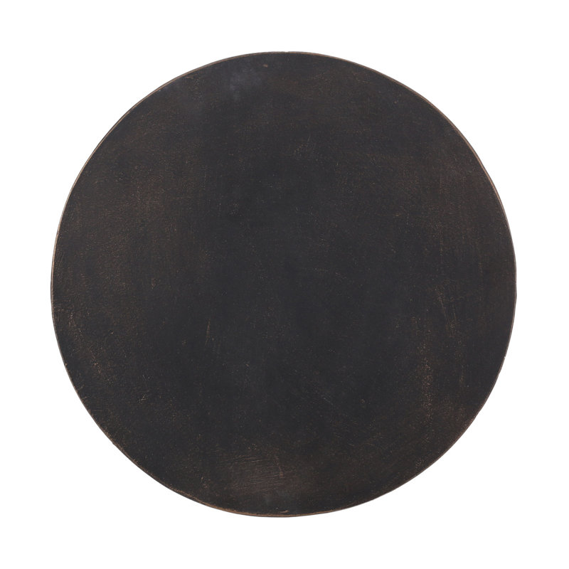 Outdoor Lightweight Concrete Side Table,Copper