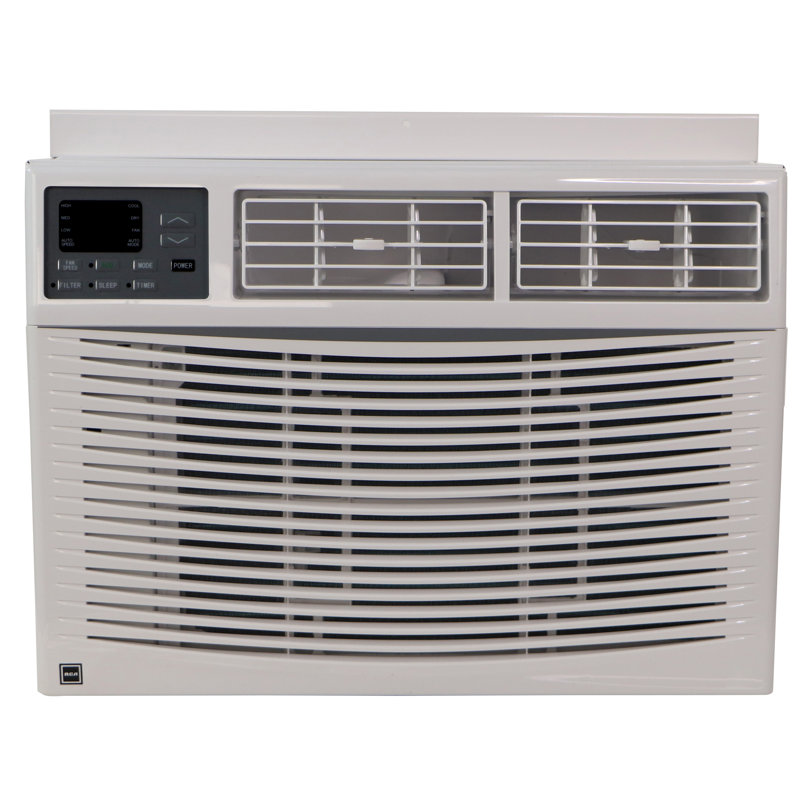8000 BTU White Window Air Conditioner with Electronic Controls