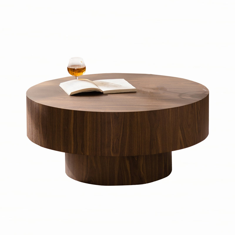 30.51" Round Wood Coffee Table