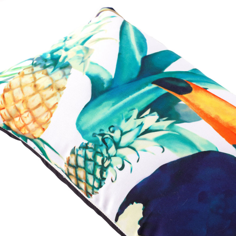 Coussin lombaire d'extérieur Black Parrots