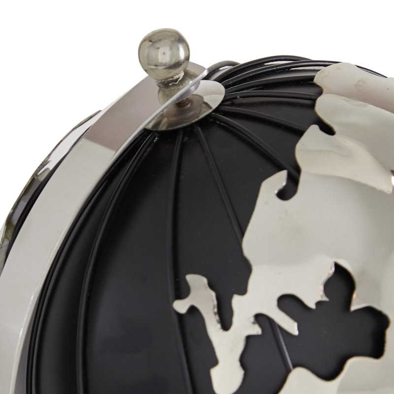 Globe terrestre en aluminium