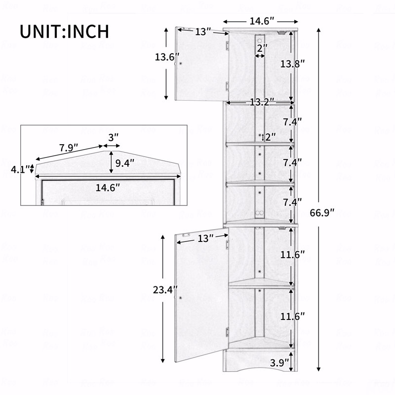Armoire de rangement multi-fonctionnelle grise