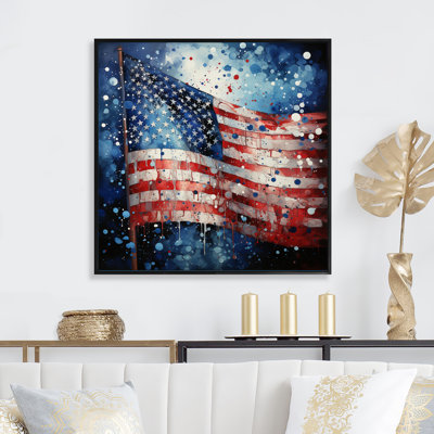 Flag American Flag II - American Wall Art Living Room