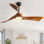Kemp 52" W Dimmable LED Propeller Ceiling Fan