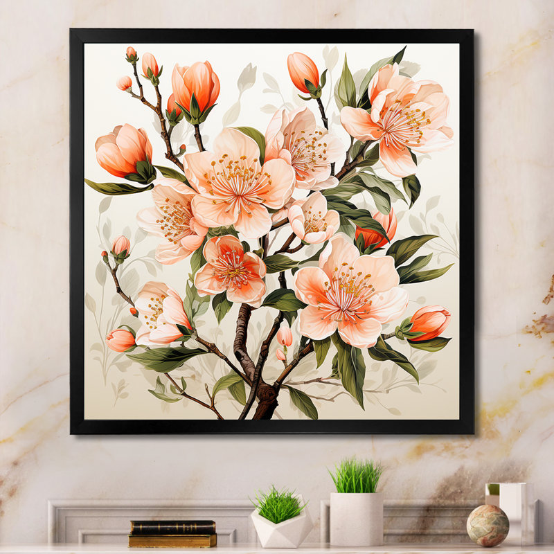 Vibrant Harvest I, reproduction d'art sur toile, Cadre simple noir, H 16 po x l 16 po x P 1 po