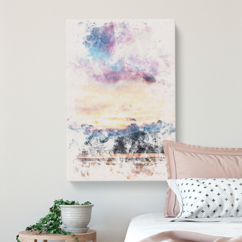 Clouds Above the Mountains - Wrapped Canvas, 50cm H x 35cm W x 3cm D