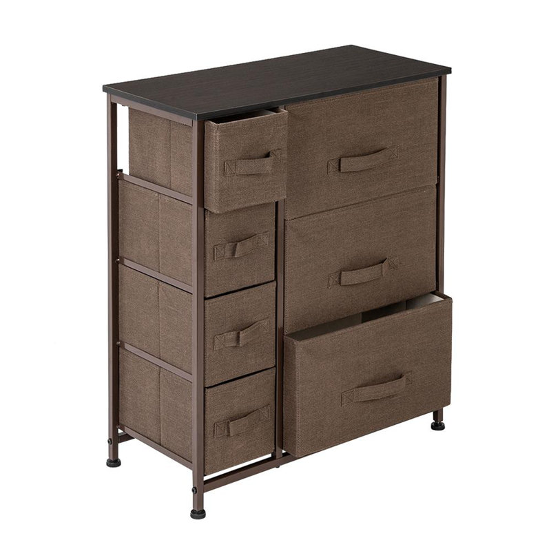 Ashariah 25'' W 7 - Drawer Dresser, Brown