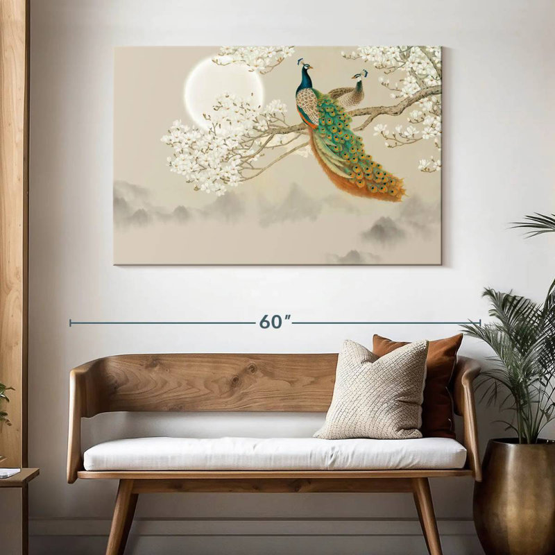 Brampt Japanese Peacock, 32" H x 48" W