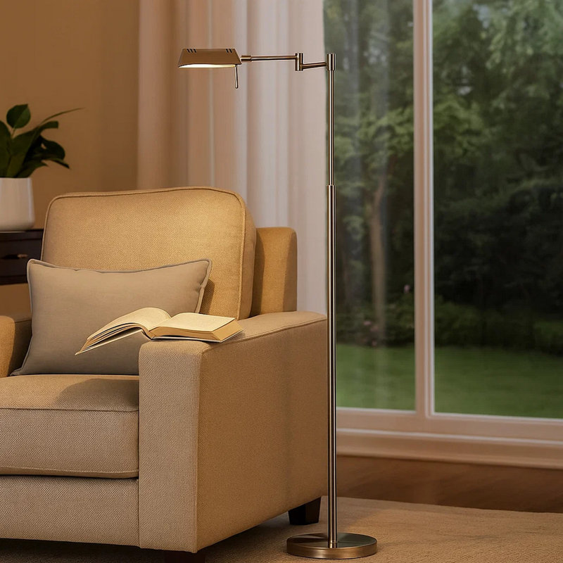 Lampe sur pied à bras pivotant 45 po Arohan
