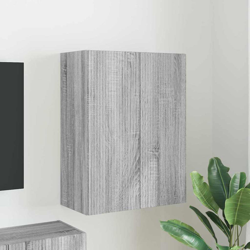 TV Stand for TVs up to 28", 80cm H x 59.5cm L x 31cm W, Grey Sonoma