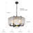 Ithnan 24'' 6 - Light Dimmable Drum Chandelier