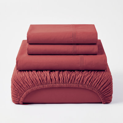 BedTite 4PC Fit Microfiber Sheet Set - Elastic Seamless Fits between 7" and 20" Deep Pocket