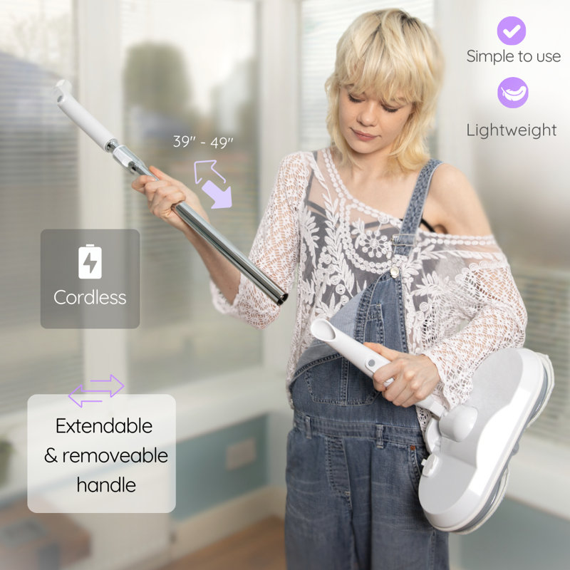 Electra Cordless Lightweight Electric Spray Mop Floor Polisher and Surface Cleaner