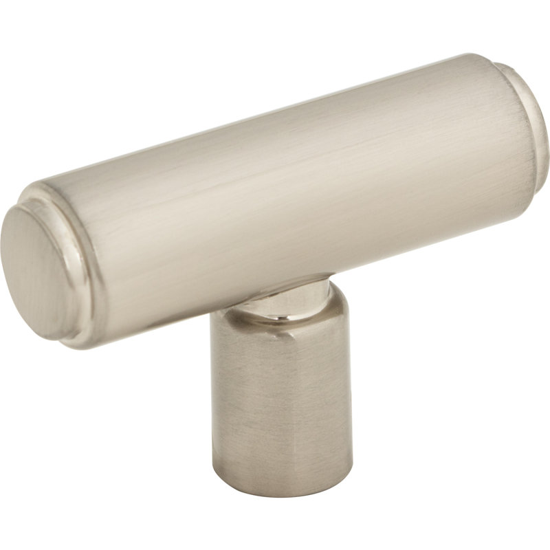 Clarence 2" Length Bar Knob, Brushed Satin Nickel