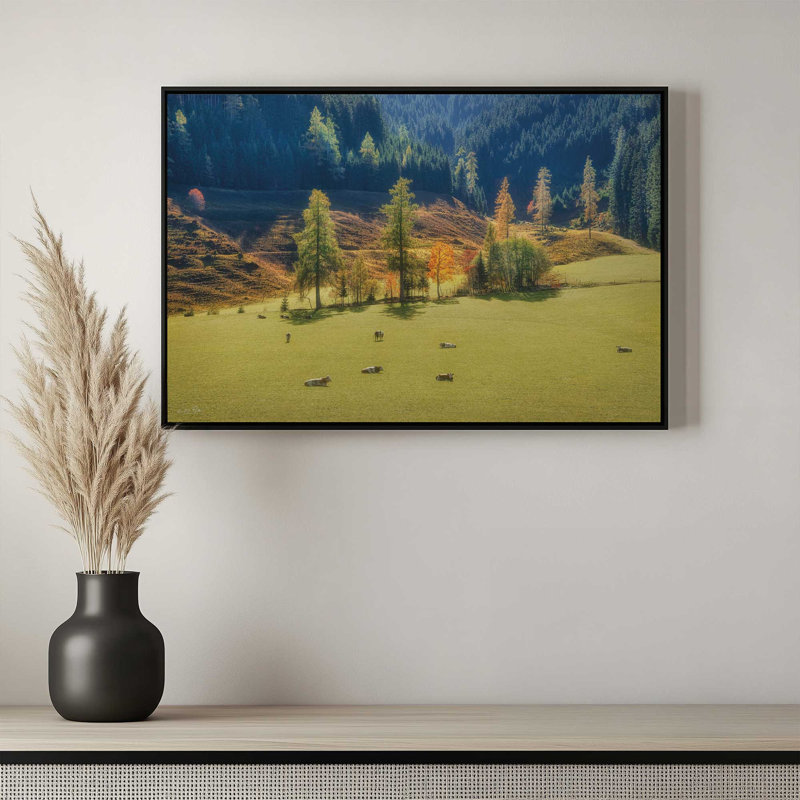 «Peaceful Nature» par Martin Podt, reproduction d'art, L 30 po x H 20 po, Brun, Toile avec cadre