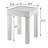 Kutsal Square End Table in Mirrored