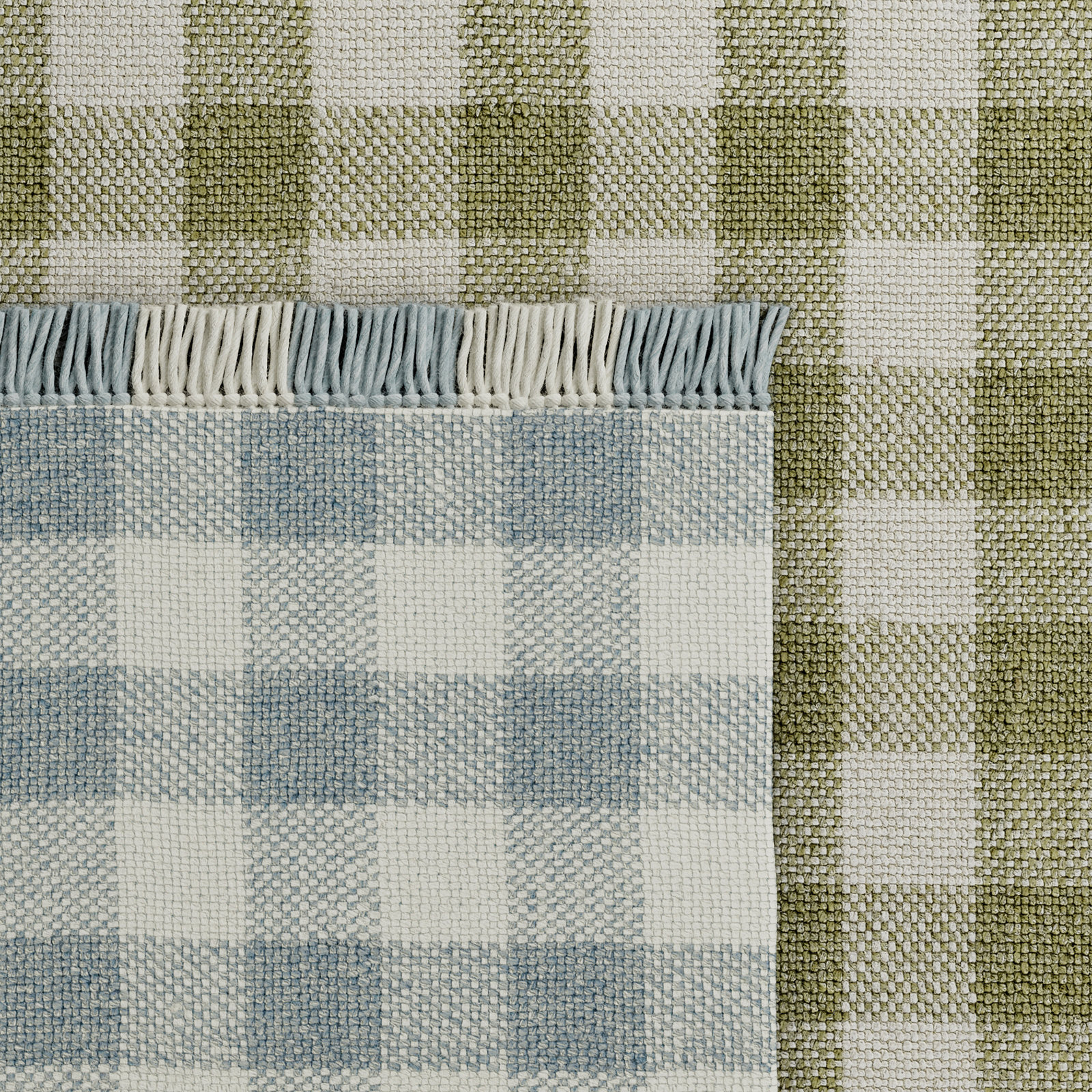 Cosette Hand-Woven Plaid Rug, Runner 2'6" x 8'