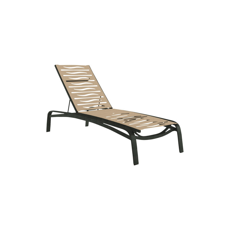 Laguna Beach EZ Span™ Outdoor Rust-Resistant Metal Chaise Lounge, Parchment, Sonora