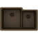 Quartz Classic 33" x 20-1/2" x 9-1/2" Double Basin Undermount Kitchen Sink