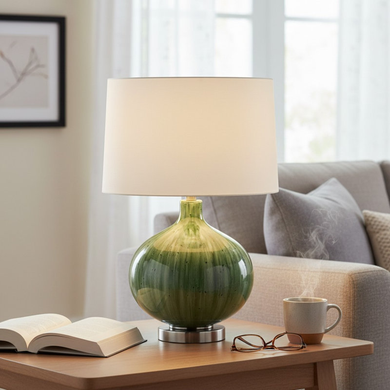 Green Ceramic Table Lamp