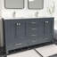 Ensemble de meuble-lavabo autoportant gris anthracite avec comptoir en quartz de 60 po Anvay-1134075860-1140451952