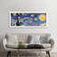 The Starry Night by Vincent Van Gogh - Panoramic Painting on Canvas-181303649-181303646