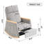 Chaise berçante d'appoint avec repose-pieds